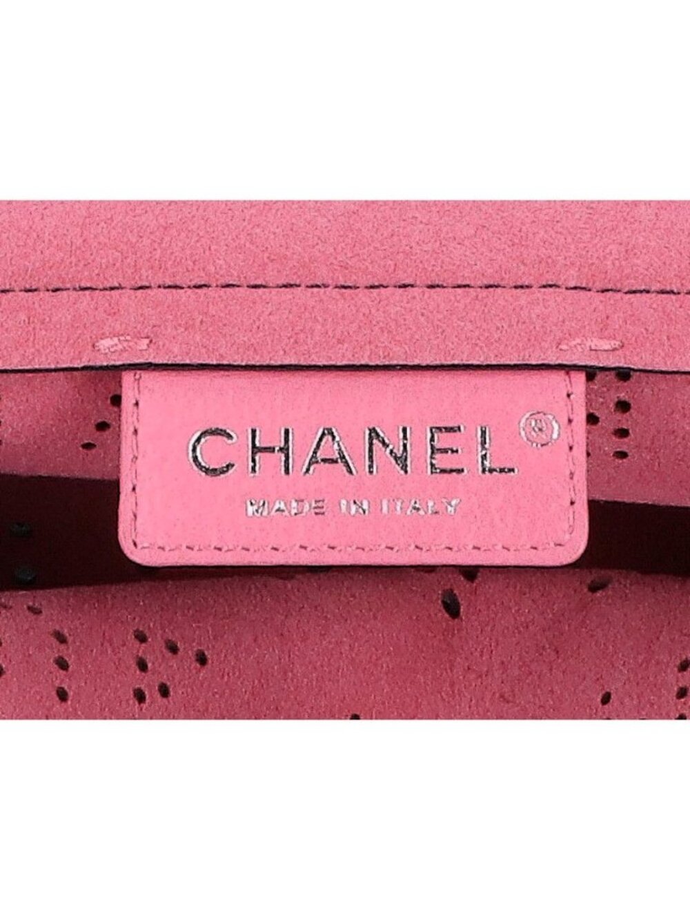 Chanel Perforated Logo Single Flap Chain Bag Navy - Picture 7 of 8